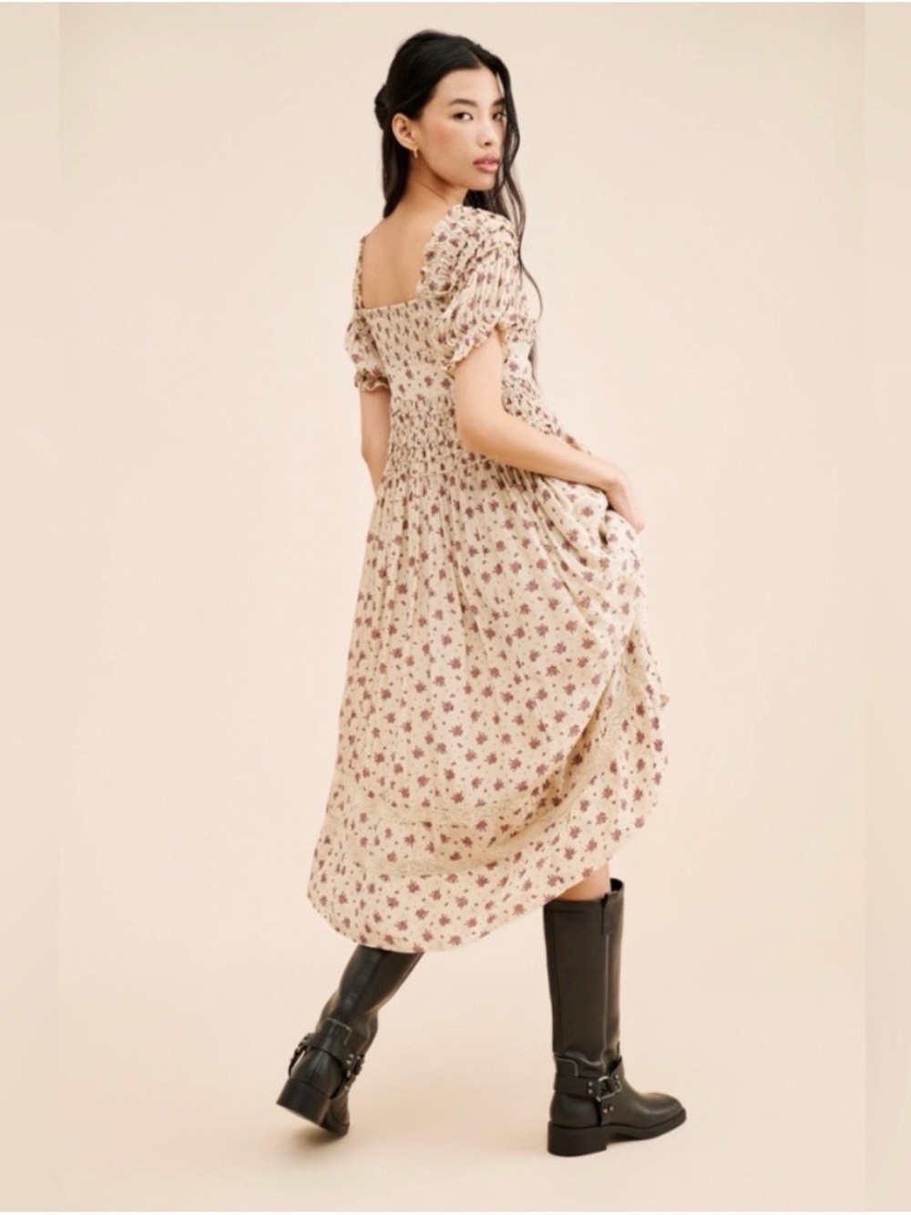 Free People Bali Juniper Midi Dress. - Picture 2 of 6
